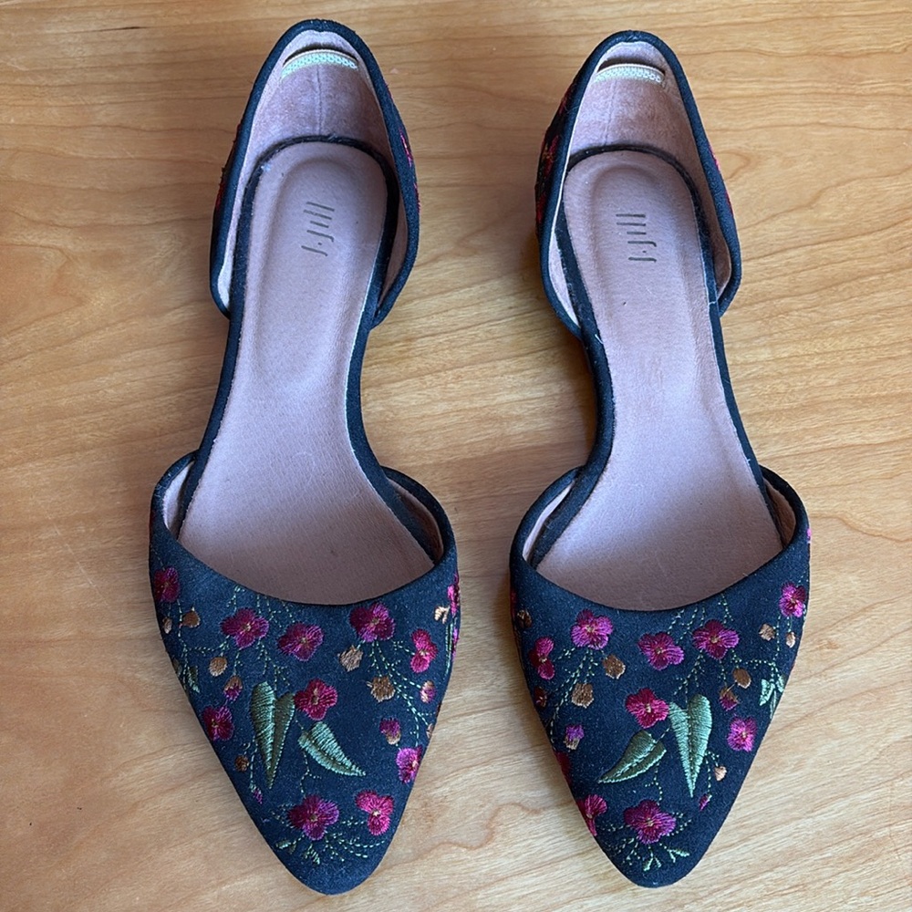 J Jill women’s embroidered flats, size 7.5